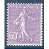 Timbre France Yvert No 200 Semeuse lignée 60ct Lilas neuf **