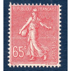 Timbre France Yvert No 201 Semeuse lignée 65ct Rose neuf **