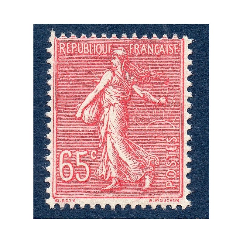 Timbre France Yvert No 201 Semeuse lignée 65ct Rose neuf **