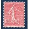 Timbre France Yvert No 201 Semeuse lignée 65ct Rose neuf **