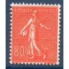 Timbre France Yvert No 203 Semeuse lignée 80ct Rouge neuf **