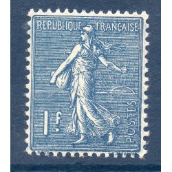 Timbre France Yvert No 205 Semeuse lignée 1 fr bleu neuf **