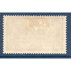 Timbre France Yvert No 206 merson 3 francs violet et bleu neuf * avec charnière