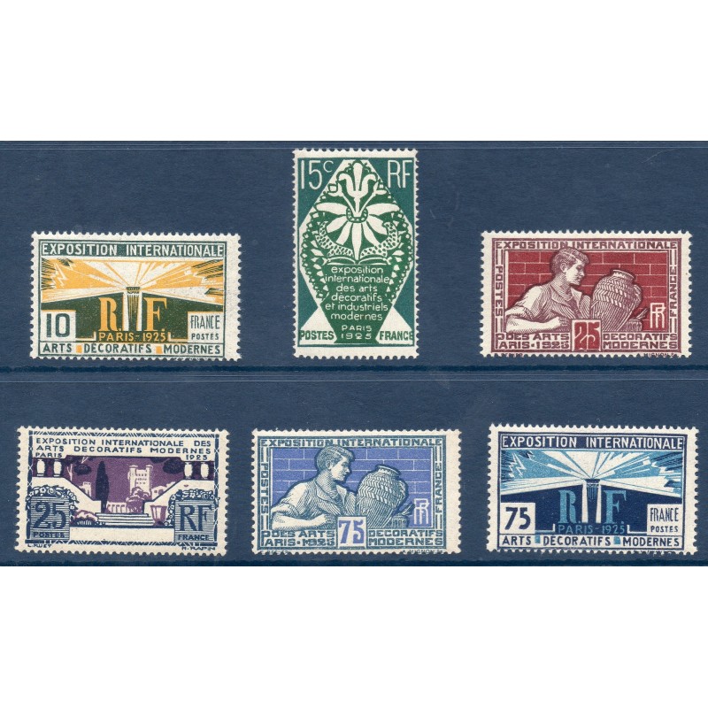 Timbre France Yvert No 210-215 Arts décoratifs neuf **