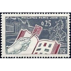 Timbre France Yvert No 1403 Exposition Philatec 1964