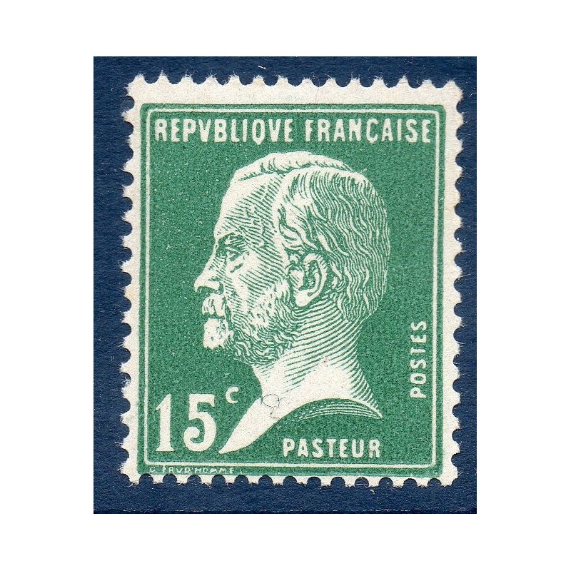 Timbre France Yvert No 171 Pasteur 15 vert neuf **