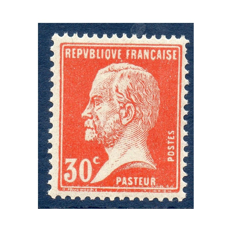 Timbre France Yvert No 173 Pasteur 30 Rouge neuf **