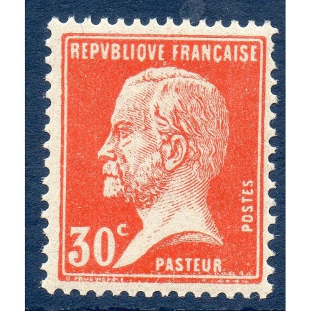 Timbre France Yvert No 173 Pasteur 30 Rouge neuf **