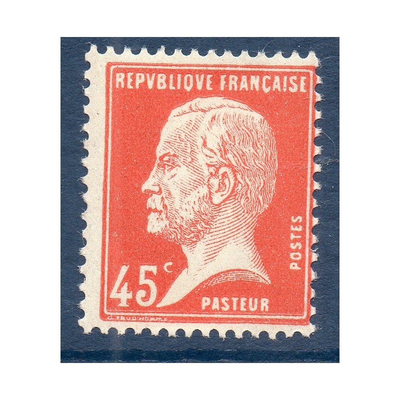 Timbre France Yvert No 175 Pasteur 45 rouge neuf **