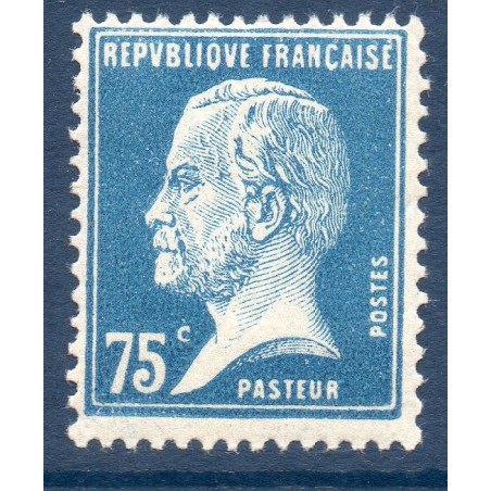 Timbre France Yvert No 177 Pasteur 75 bleu neuf **