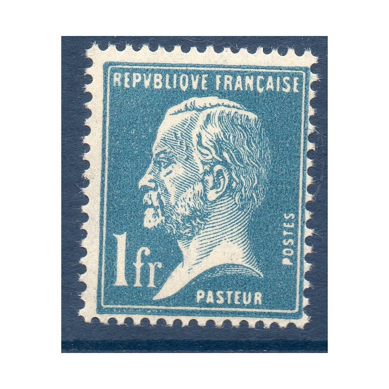 Timbre France Yvert No 179 Pasteur 1 Franc bleu neuf **