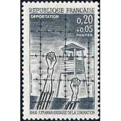 Timbre France Yvert No 1407 Déportation