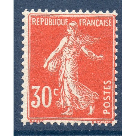 Timbre France Yvert No 160 Type semeuse fond plein rouge neuf **