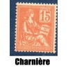 Timbre France Yvert No 117 Mouchon Type II 15c Orange neuf * avec Charnière