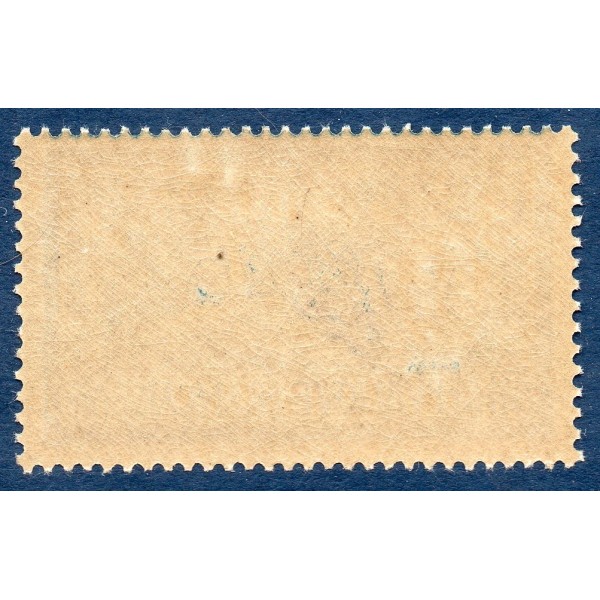 Timbre France Yvert No 123 infime point Type Merson 5F bleu et chamois neuf **