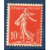 Timbre France Yvert No 134 semeuse avec sol 10c rouge neuf **