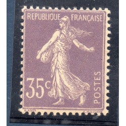Timbre France Yvert No 136 semeuse fond plein 35c violet clair neuf **