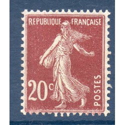 Timbre France Yvert No 139 semeuse fond plein 10c brun-rouge neuf **