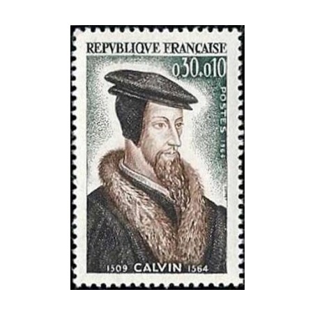 Timbre France Yvert No 1420 Jean Calvin