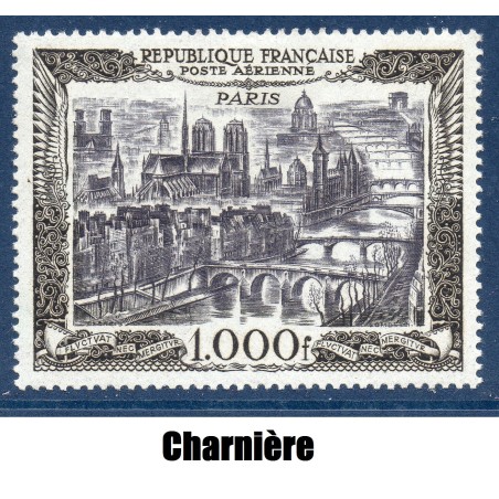 Timbre France Poste Aérienne Yvert 29 Vue de Paris neuf * avec charnière