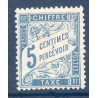 Timbre France Taxes Yvert 28 Type Duval 5c bleu neuf **