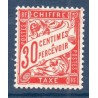 Timbre France Taxes Yvert 33 Type Duval 30c Rouge carminé neuf **