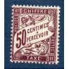 Timbre France Taxes Yvert 37 Type Duval 50c Lilas neuf **