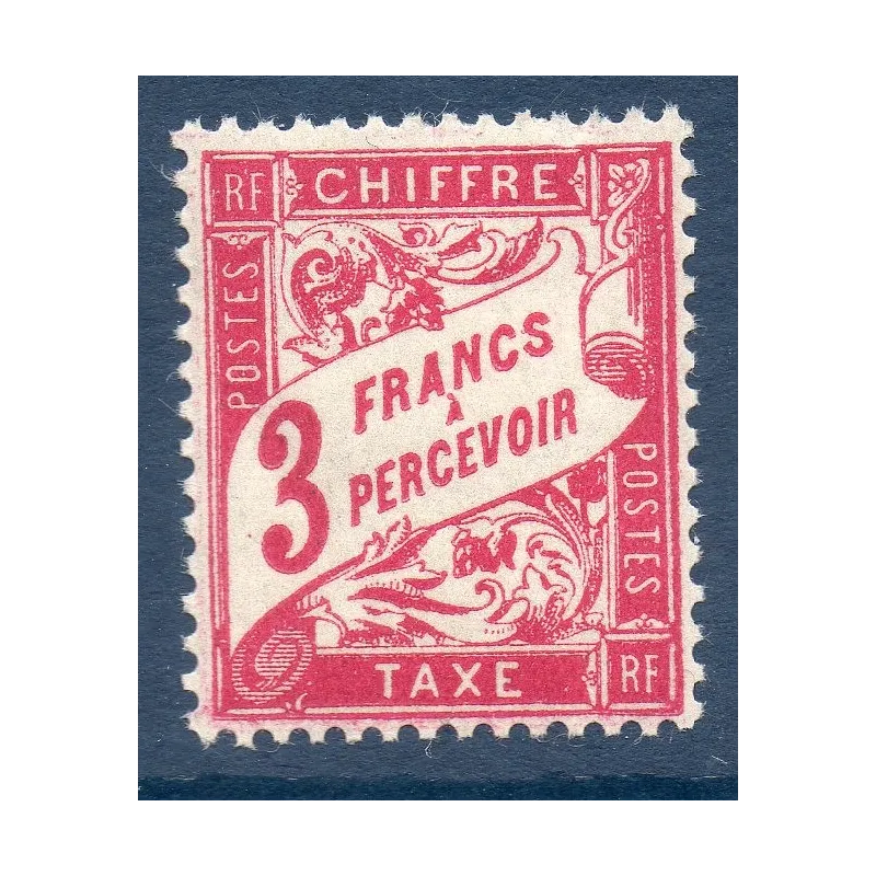 Timbre France Taxes Yvert 42A Type Duval 3f Lilas-rose neuf ** Timbre France Taxes Yvert 42A Type Duval 3f Lilas-rose neuf **
