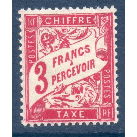Timbre France Taxes Yvert 42A Type Duval 3f Lilas-rose neuf **