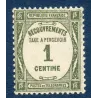 Timbre France Taxes Yvert 55 Type Recouvrement 1c olive neuf **