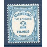 Timbre France Taxes Yvert 61 Type Recouvrement 2f Bleu neuf **