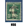 Timbre France Préoblitérés Yvert 26 semeuse poste Paris 1921 5c vert neuf sans gomme signé