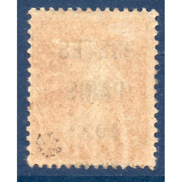 Timbre France Préoblitérés Yvert 30 semeuse poste Paris 1922 5c orange neuf * avec charnière