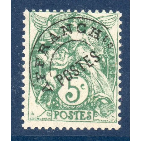 Timbre France Préoblitérés Yvert 41 Type blanc 5c vert neuf **