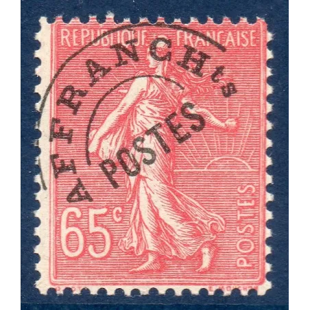 Timbre France Préoblitérés Yvert 48 Type semeuse 65c Rose neuf **