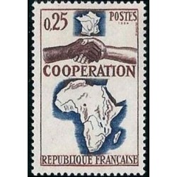 Timbre France Yvert No 1432 Coopération avec l'Afrique et Madagascar