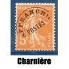 Timbre France Préoblitérés Yvert 50 Type semeuse 5c orange neuf * avec charnière