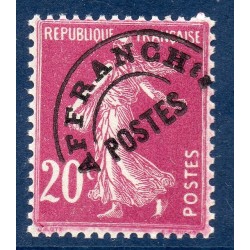 Timbre France Préoblitérés Yvert 55 Type semeuse 20c lilas-rose neuf **