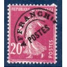 Timbre France Préoblitérés Yvert 55 Type semeuse 20c lilas-rose neuf **