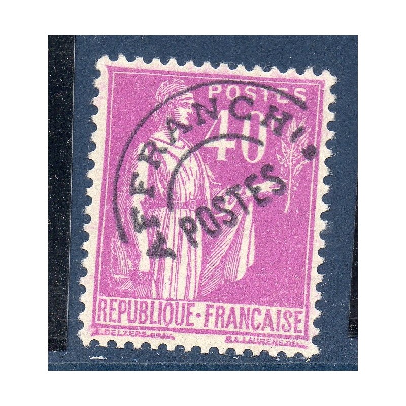 Timbre France Préoblitérés Yvert 70 Type Paix 40 lilas neuf **