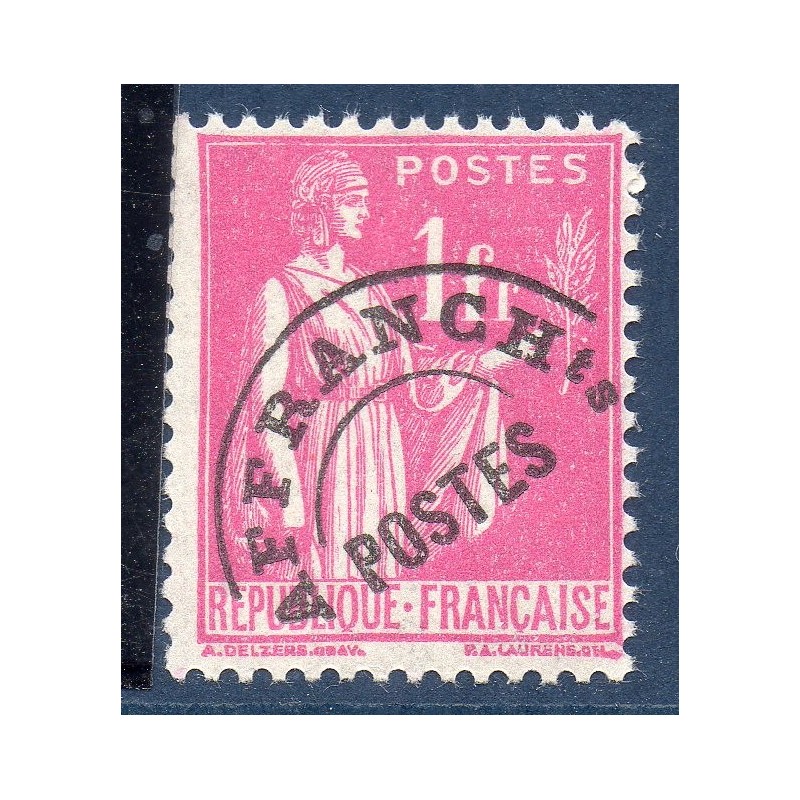 Timbre France Préoblitérés Yvert 76 Type 1f Rose neuf **