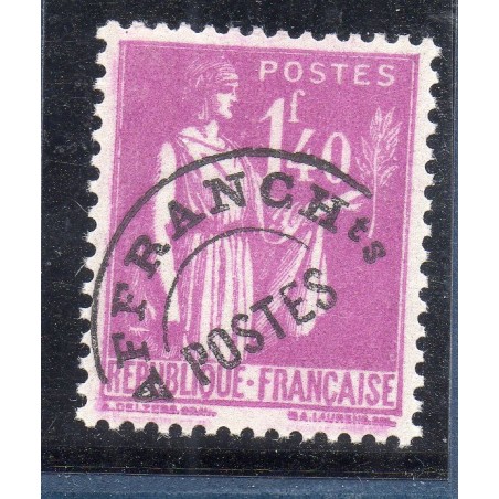 Timbre France Préoblitérés Yvert 77 Type 1.40f Lilas neuf **