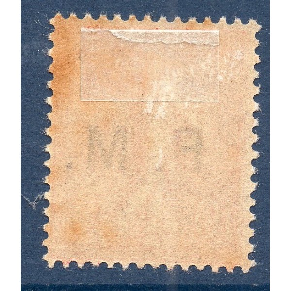 Timbre Franchise Militaire Yvert 4 semeuse lignée 10c rose neuf * avec charnière