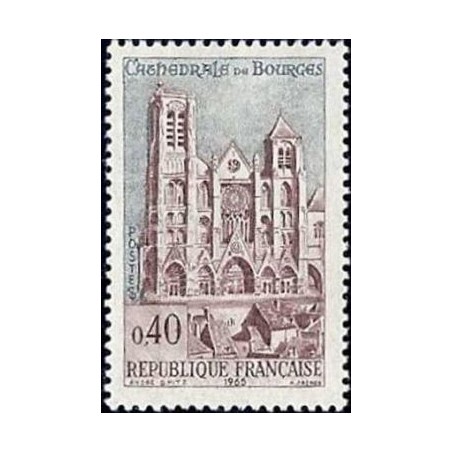 Timbre France Yvert No 1453 Cathédrale de Bourges