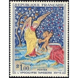 Timbre France Yvert No 1458 Tapisserie, l'Apocalypse à Angers