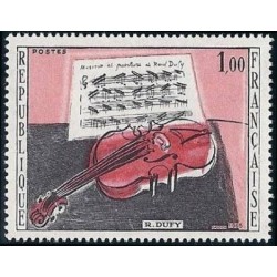 Timbre France Yvert No 1459 Raoul Dufy, le violon rouge