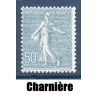 Timbre France Yvert No 161 Type semeuse lignée neuf * avec trace de charnière