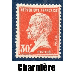 Timbre France Yvert No 173 Pasteur 30ct Rouge neuf * avec trace de charnière