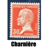 Timbre France Yvert No 173 Pasteur 30ct Rouge neuf * avec trace de charnière