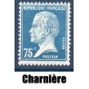 Timbre France Yvert No 177 Pasteur 75ct bleu neuf * avec trace de charnière